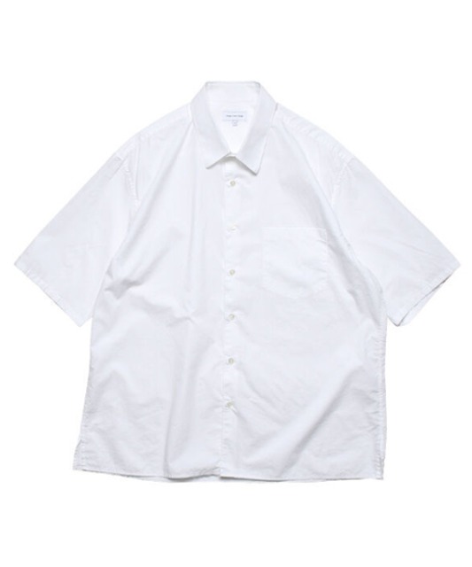 [스테디에브리웨어] Relaxed Half Sleeved Daily Shirts (White)