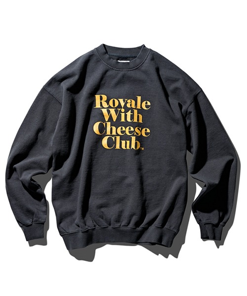 [듀테로] W-Movie Club Sweat Shirts Vintage Black