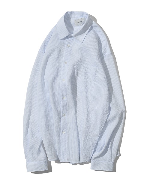 [인템포무드] Stripe Cool Light Collar Shirt_Sky Blue