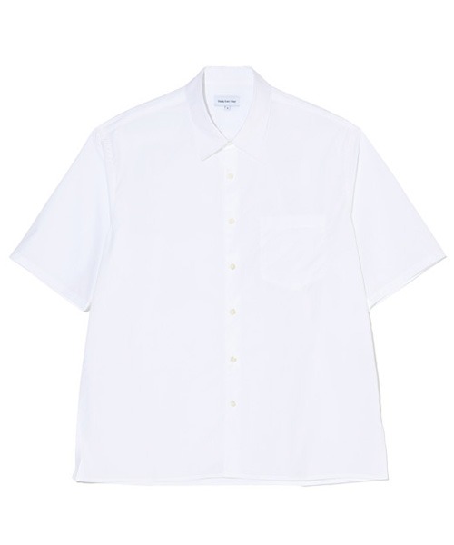 [스테디에브리웨어] Relaxed Half Sleeved Daily Shirts (White)