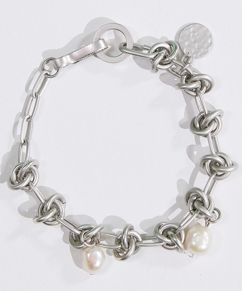 [알렌느] SILVER pearl layered bracelet(PA009)