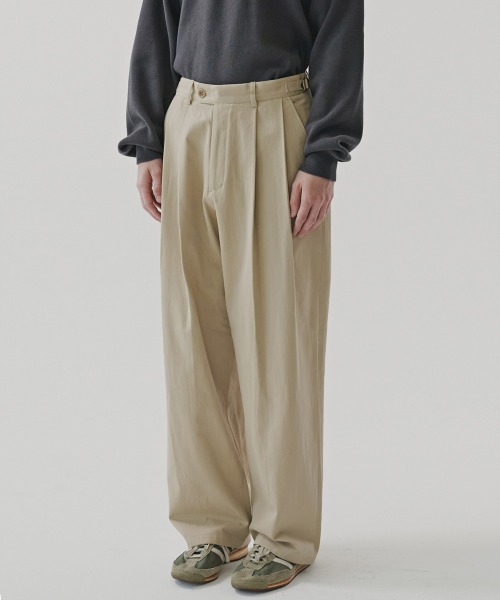 [노운] wide chino pants (beige)_12월9일 예약배송