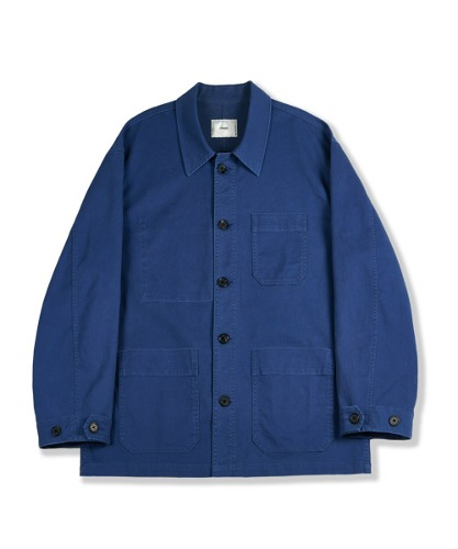 [퍼렌] 23SPRING french work jacket_blue (cotton ver.)